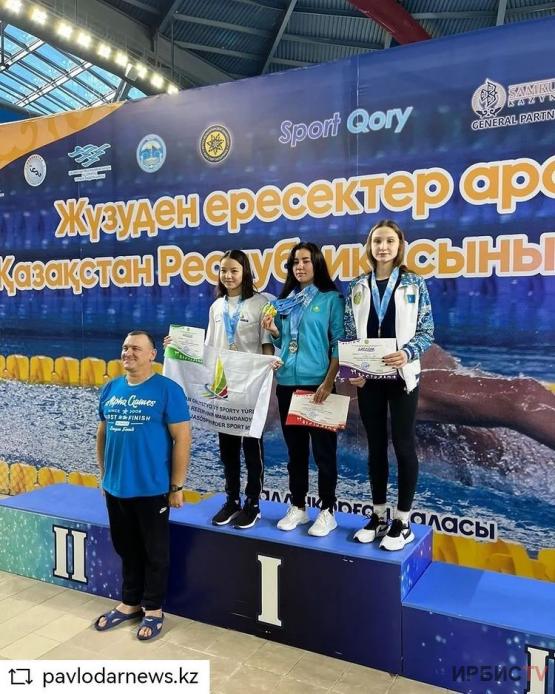 Усеченным составом павлодарская сборная по плаванию выиграла медали на чемпионате РК